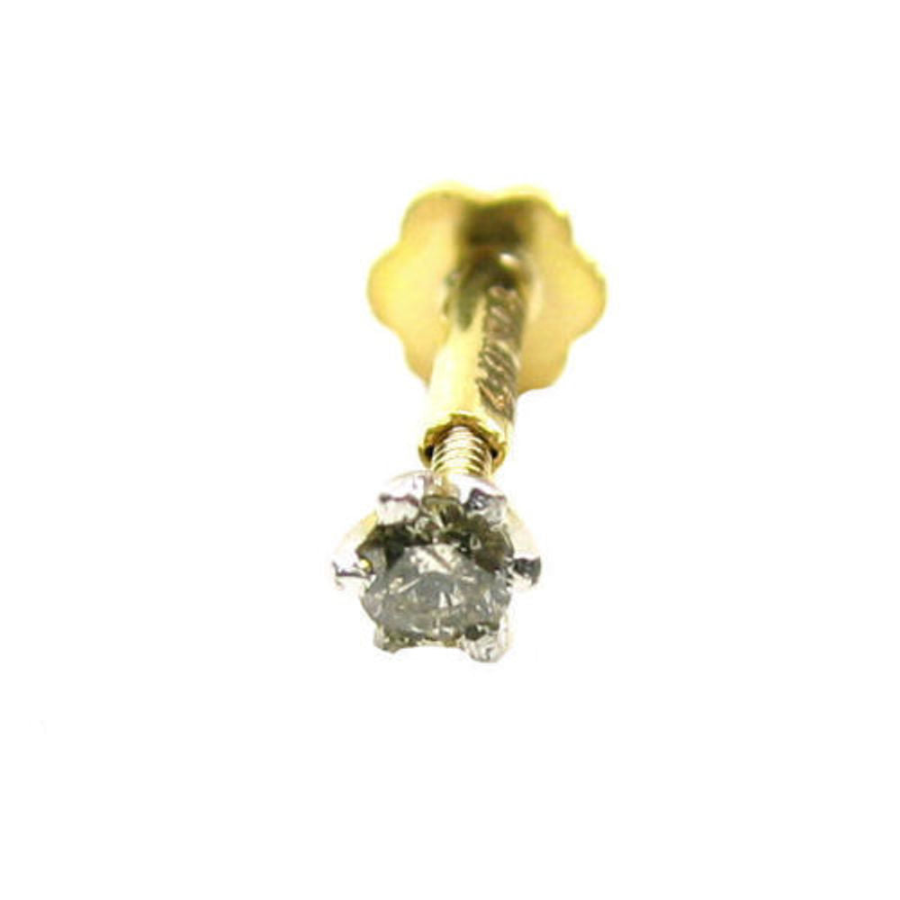 18ct Yellow Gold Indian Nose Pin - £75.00.00 (SKU:33276)
