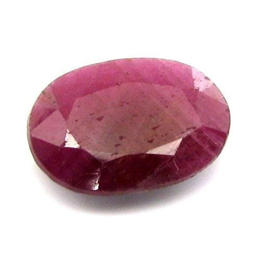 6.5Ct Natural Untreated Ruby Oval Faceted Gemstone