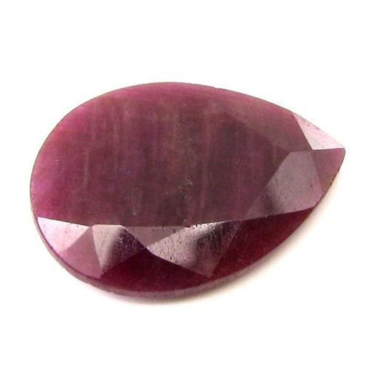 7.6Ct-Natural-Untreated-Ruby-Pear-Cut-Faceted-Gemstone