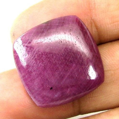 23.3Ct Natural Untreated Ruby Cushion Cabochon Gemstone