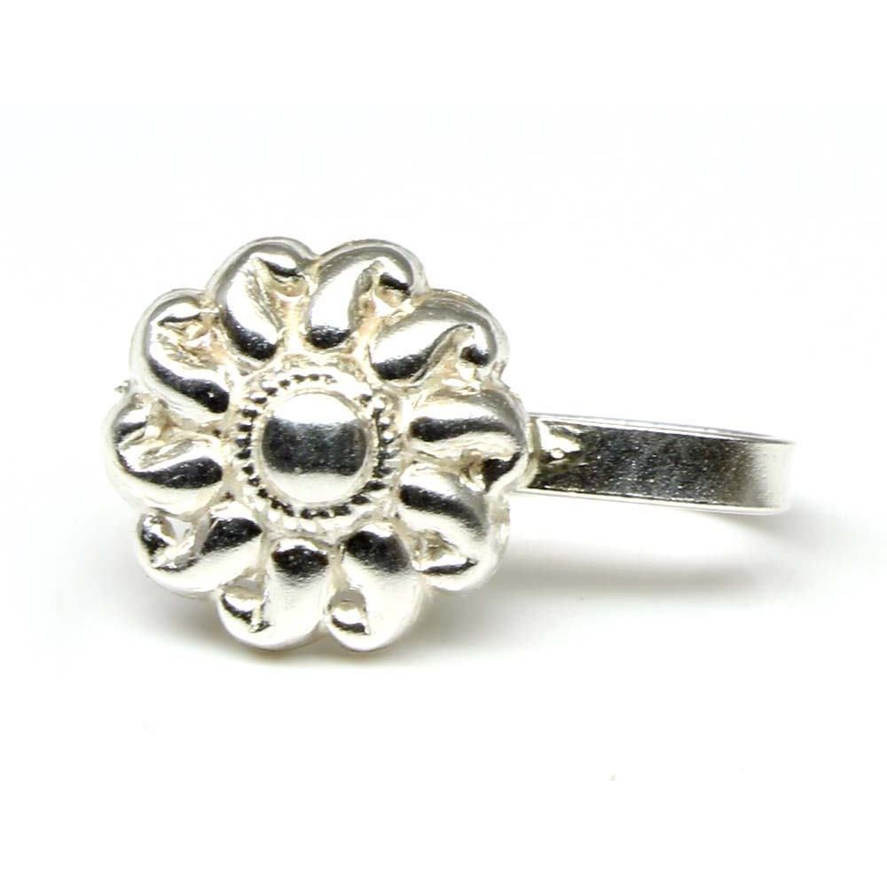 925 Sterling Silver Floral Nose Pin 