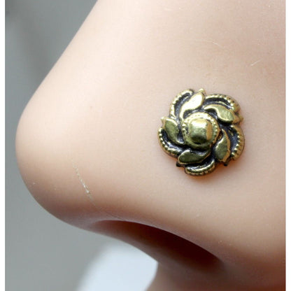 asian-nose-stud-antique-gold-finish-nose-ring-corkscrew-piercing-ring-l-bend