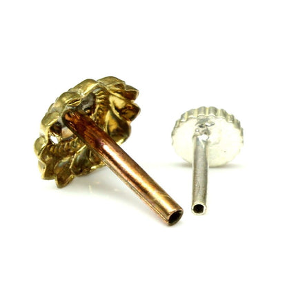 Antique Nose Stud gold finish