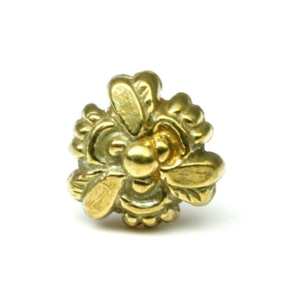 Traditional Antique gold finish push pin nose stud