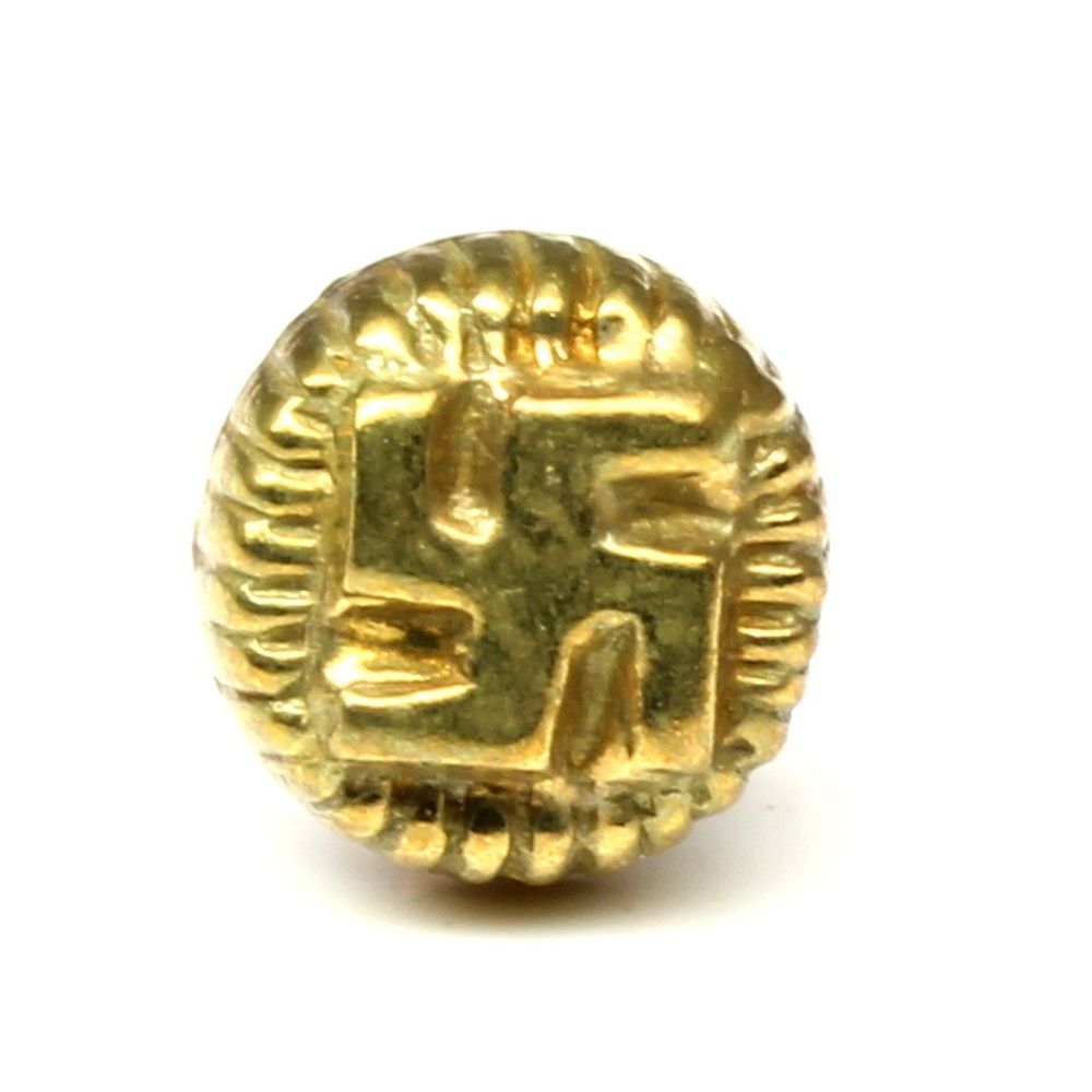 Nose Stud Antique gold finish push pin