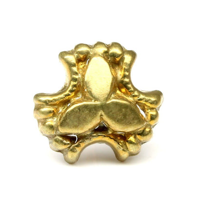 Traditional antique gold finish nose stud