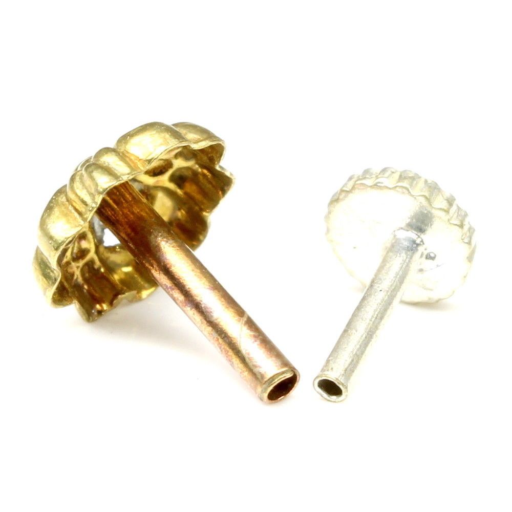 Ethnic Antique gold finish Push Pin nose stud