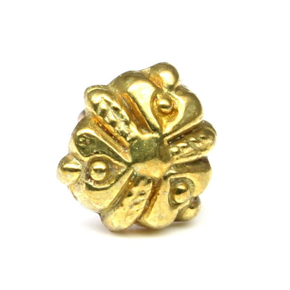 Antique gold finish brass nose stud