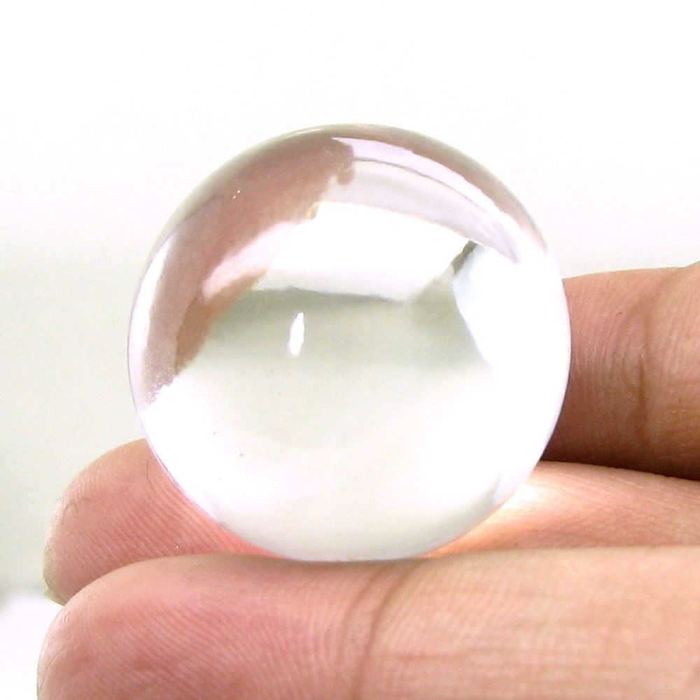 Natural Clear White Crystal Ball rock meditation