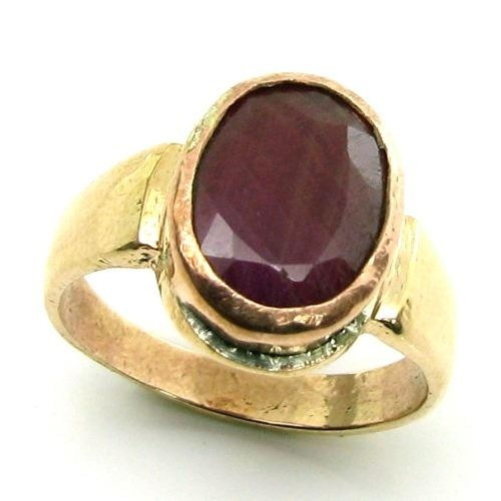 Red Square Ruby Gemstone Ring Mens, 925K Sterling Silver, Men's Jewelry |  eBay