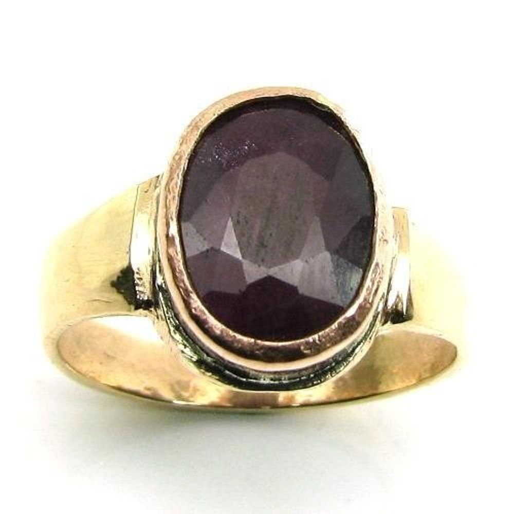 Copper Ring Ruby (Manik) Gem Birthstone