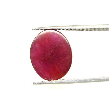 5.5Ct Natural Ruby Oval Shape Cabochone Gemstone