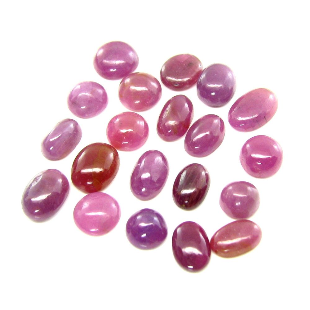 45.2Ct-34pc-Lot-Natural-Ruby-Mix-Shape-Cabochone-Gemstones