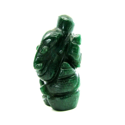Ganesha God Idol Deity Green Aventurine Quartz