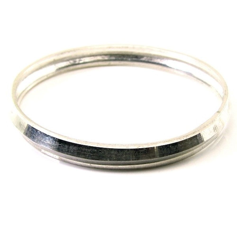 Real Solid Silver Kids Bangle Kara Bracelet - Single