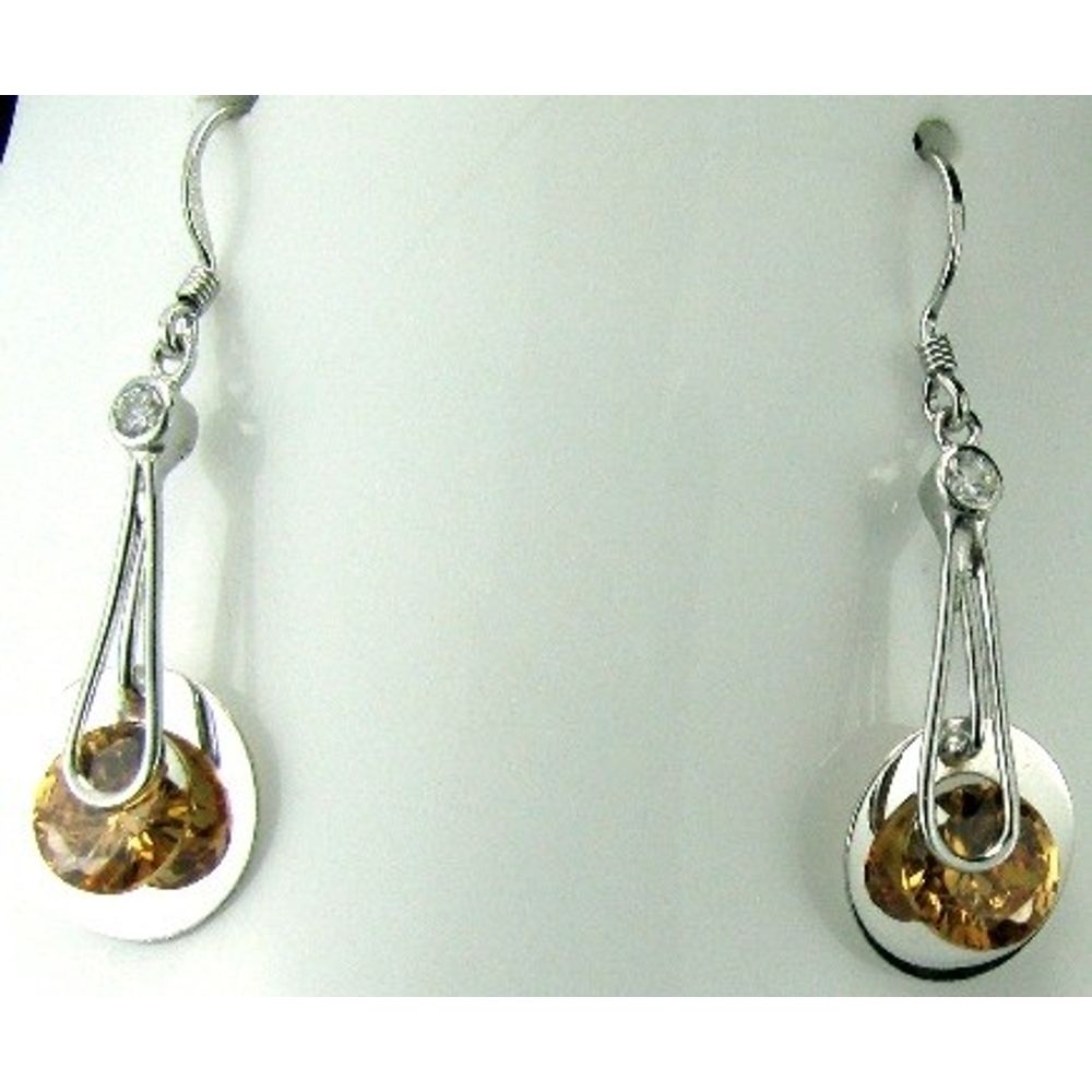 Big Size Alloy Oxidized Shell earring and Mirror Minakari Silver Earring  For Women/Girls (Combo of