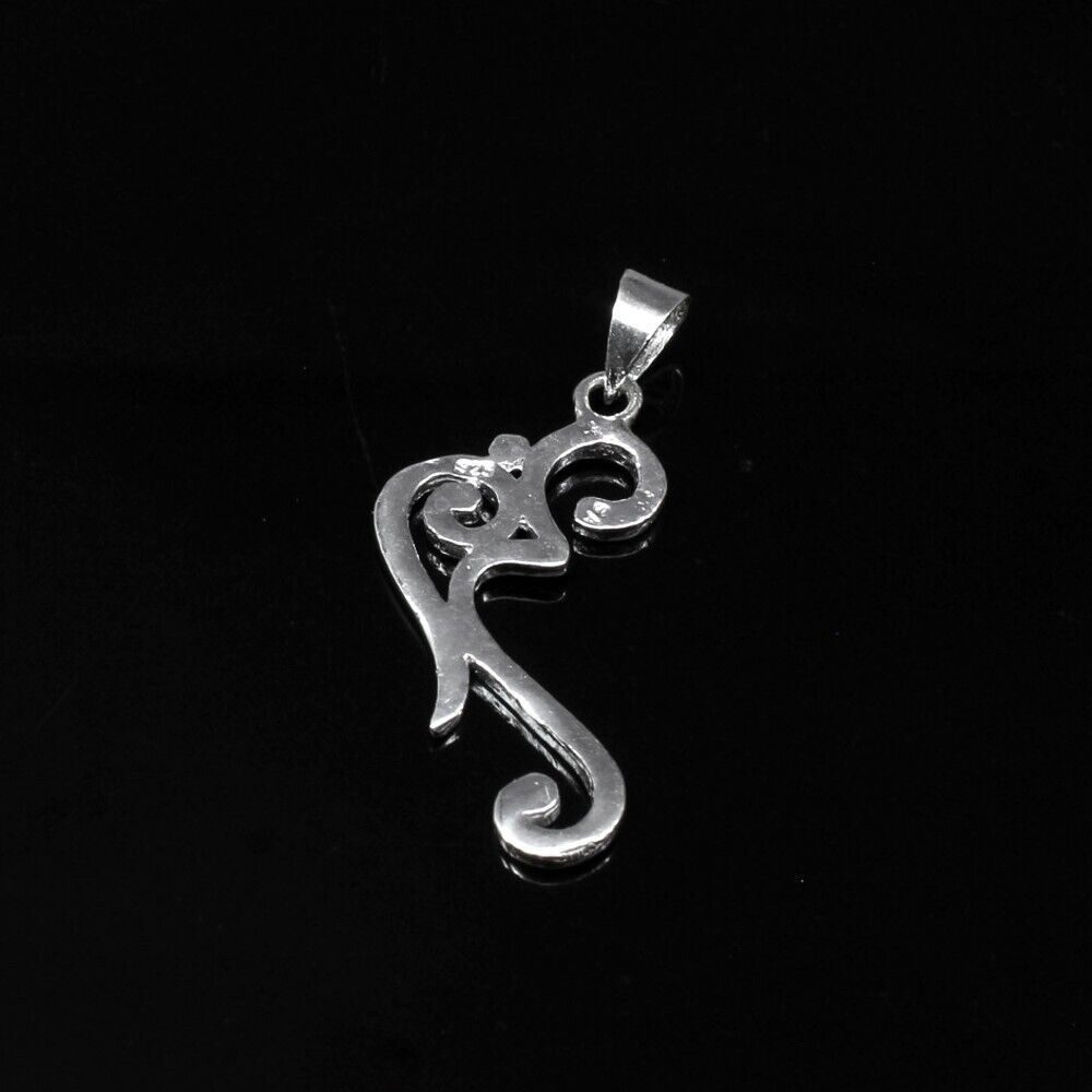 Pure Indian Sterling Silver OM Shiva religious God Pendant