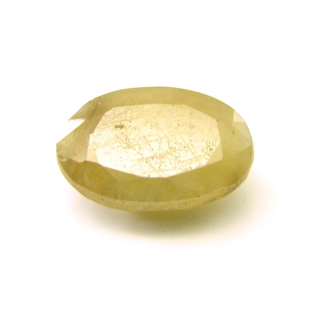 5Ct Natural Yellow Sapphire (Pukhraj) Oval Faceted Gemstone