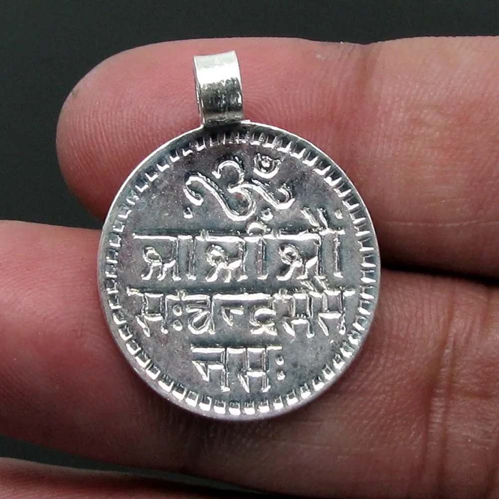 Silver Moon Pendant Mantra for children's