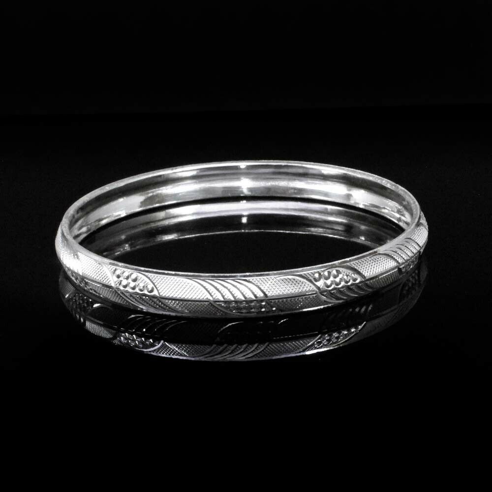 Real Sterling Silver Men's Designer Bangle