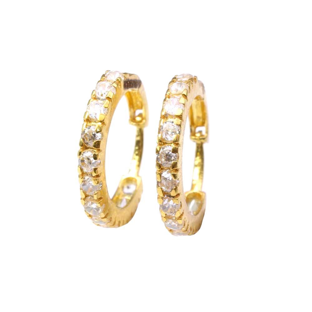 14KT White Gold & Diamond Classic Book Round Stud Earrings - 1-1/2 ctw -  Pierce Jewelers