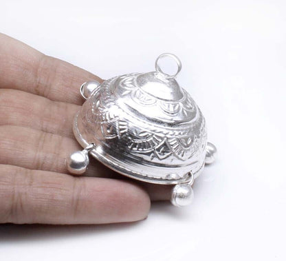 Pure silver chatter for mandir guruduwara temple religious pooja item