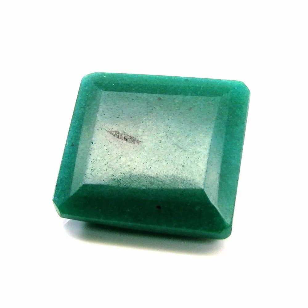 Huge 122.3Ct Natural Brazilian Green Quartz Gemstone in Emerald Color Rectangle