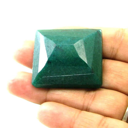 Huge 121.8Ct Natural Brazilian Green Quartz Gemstone in Emerald Color Rectangle