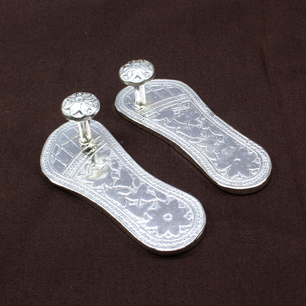 Real Silver Laxmi Charan Paduka religious gift and remedy