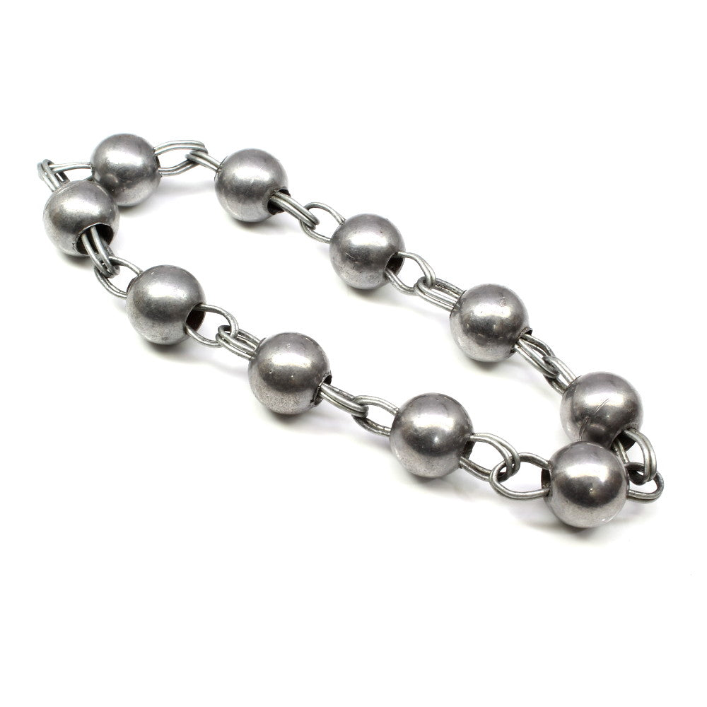 Sarbloh pure iron Sikh simarna ball bracelet