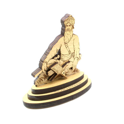 Sikh Idol Wooden Car Decorative Showpiece