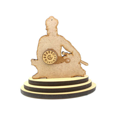 Sikh Idol Wooden Car Decorative Showpiece