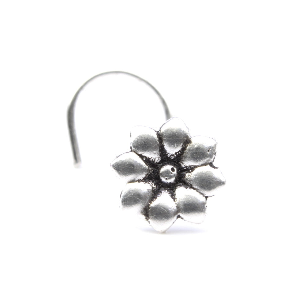 Flower shape  nose ring for women in indian style 