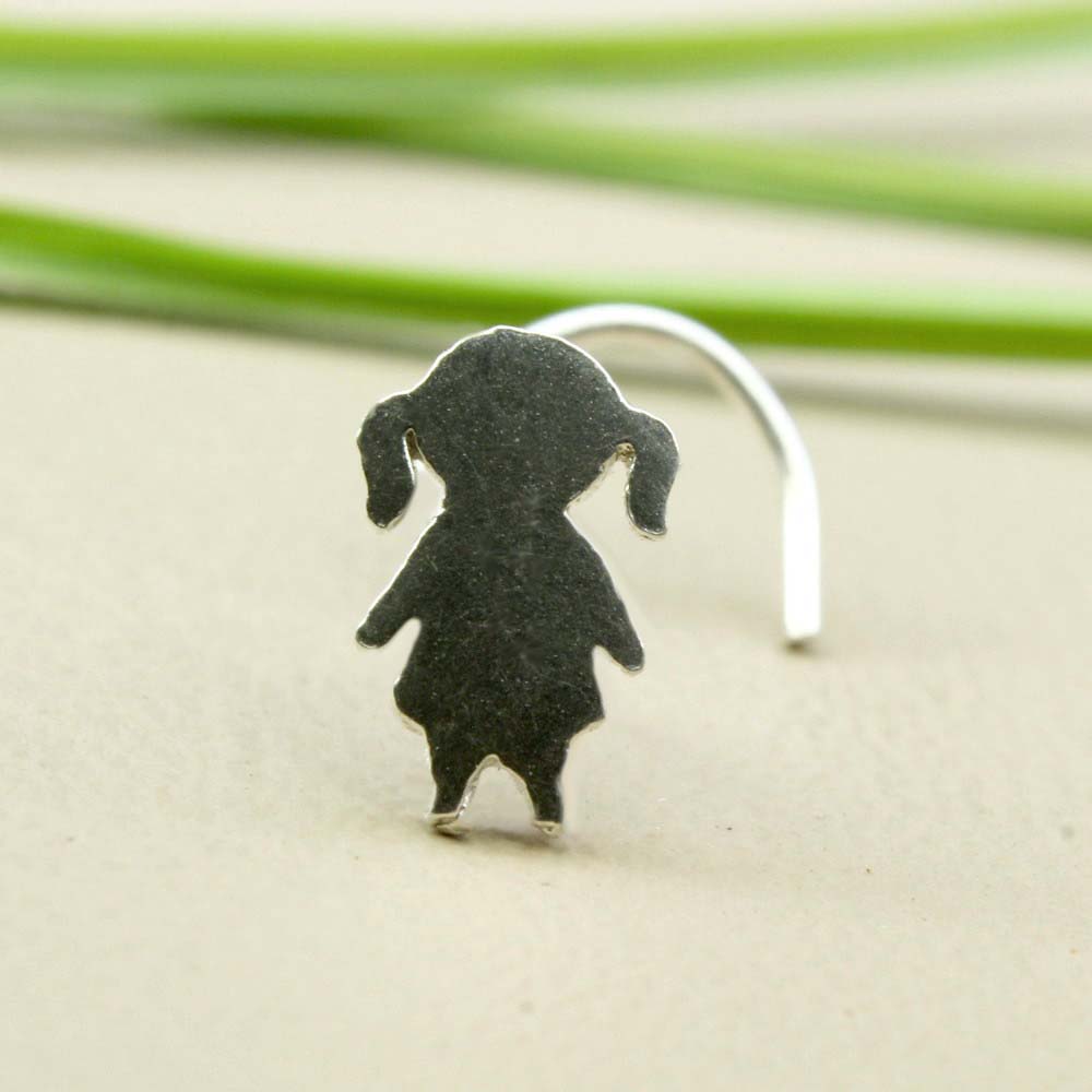 Cute Girl Real Sterling Silver Nath for women 