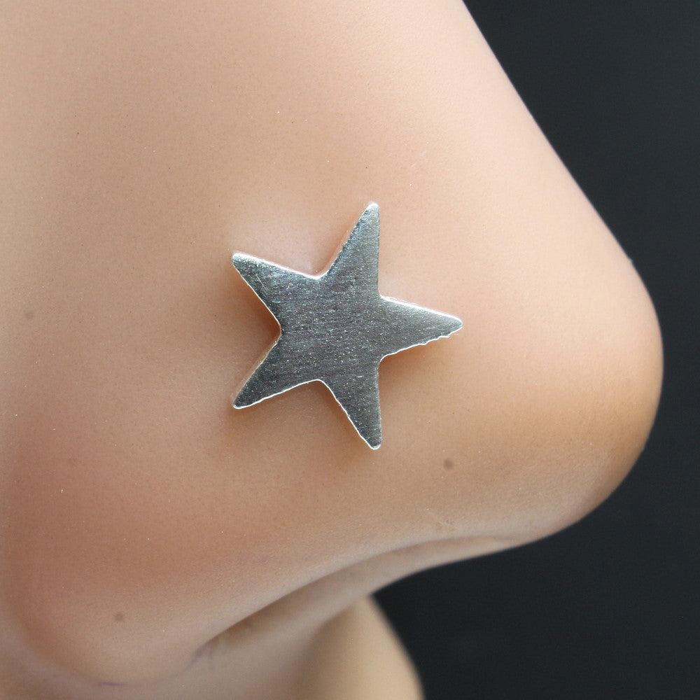 Big Star Real Sterling Silver Nose Ring  