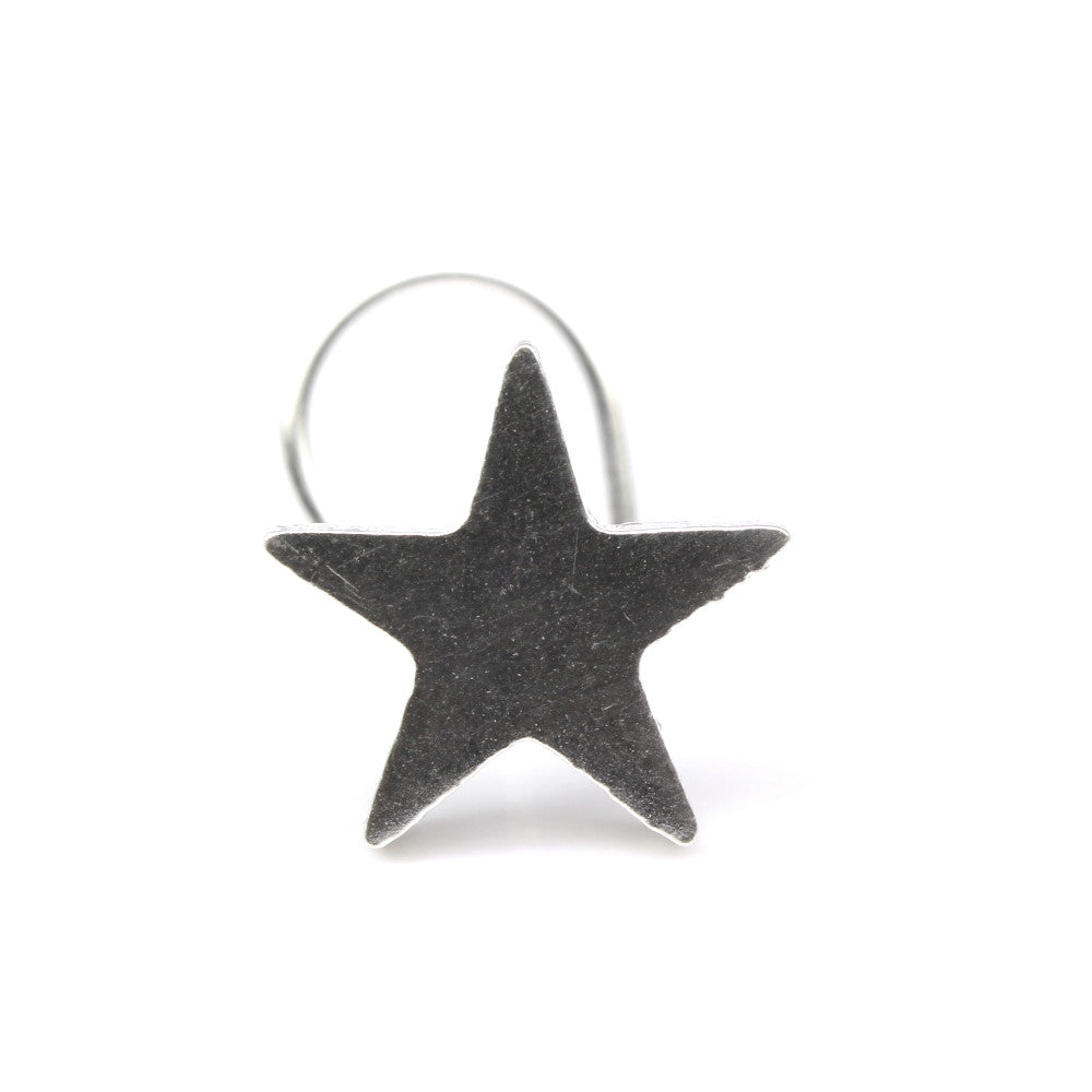 Trendy Fashion Sterling Silver Nose ring in star shape 