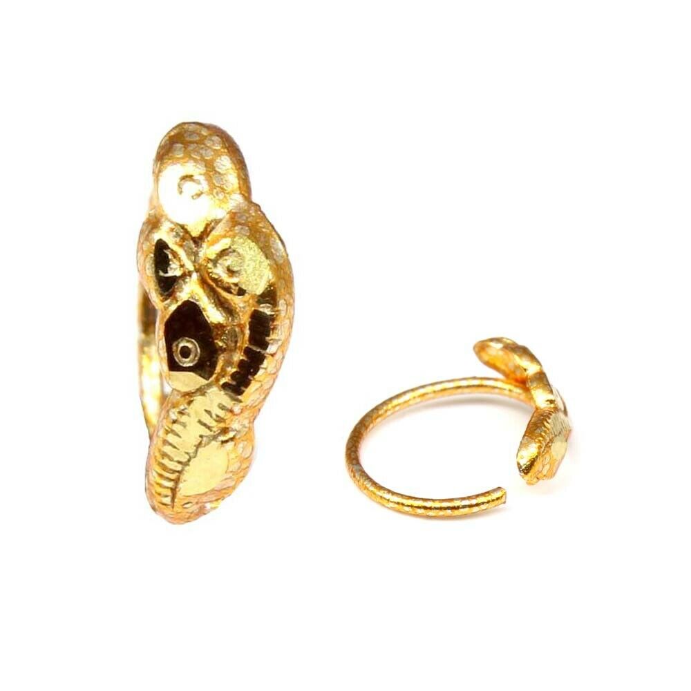 Traditional gold plated small nose ring