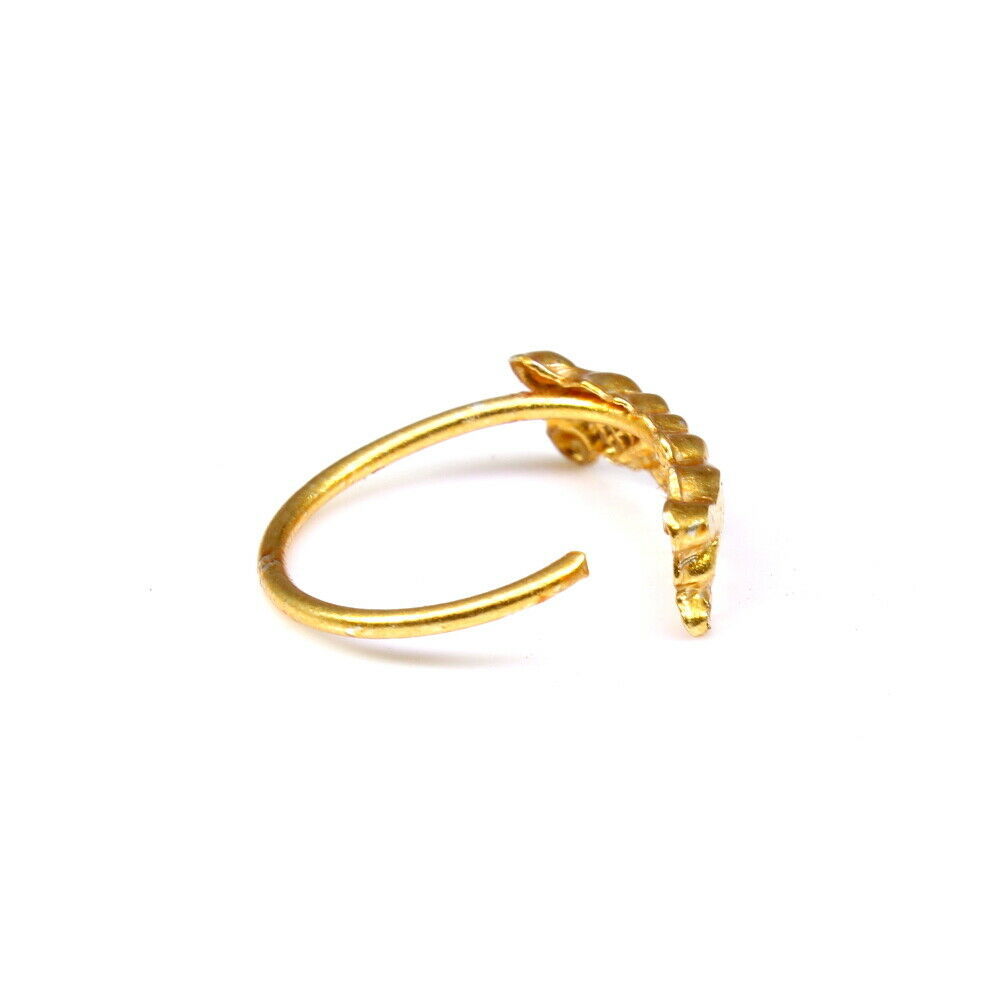 Nose hoop Small Ring Asian gold plated