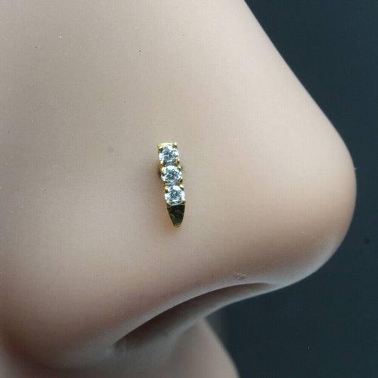 Fashion gold plated nose stud