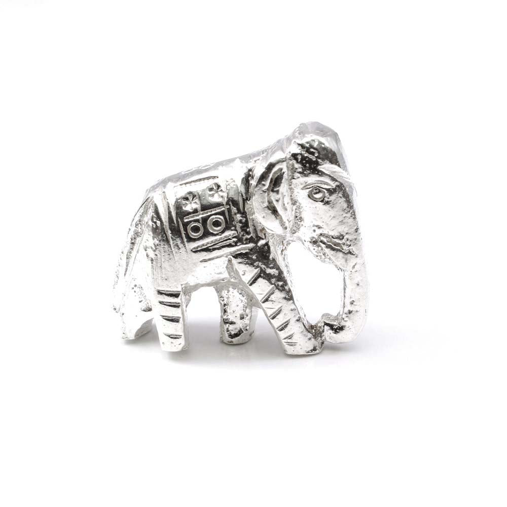 Pure Silver Elephant Lucky Gajraj chandi ka Hathy Lal kitab remedy solid inside