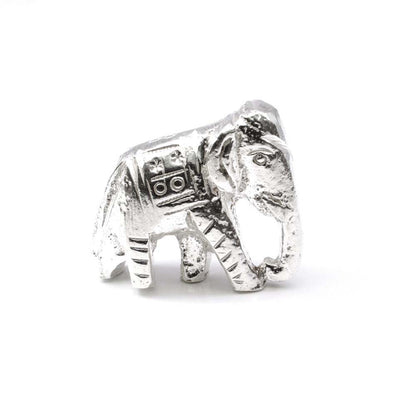 Pure Silver Elephant Lucky Gajraj chandi ka Hathy Lal kitab remedy solid inside