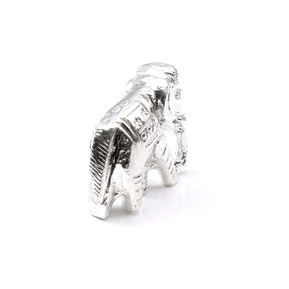 Pure Silver Elephant Lucky Gajraj chandi ka Hathy Lal kitab remedy solid inside