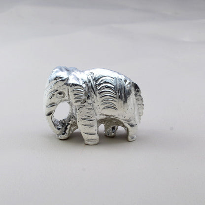 Pure Silver Elephant Lucky Gajraj chandi ka Hathy Lal kitab remedy solid inside