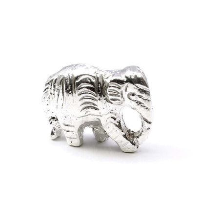 Pure Silver Elephant Lucky Gajraj chandi ka Hathy Lal kitab remedy solid inside