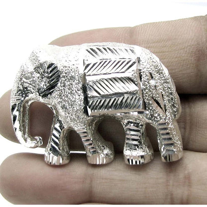 Pure Silver solid Elephant chandi ka Hathi Lal kitab remedy and astrology