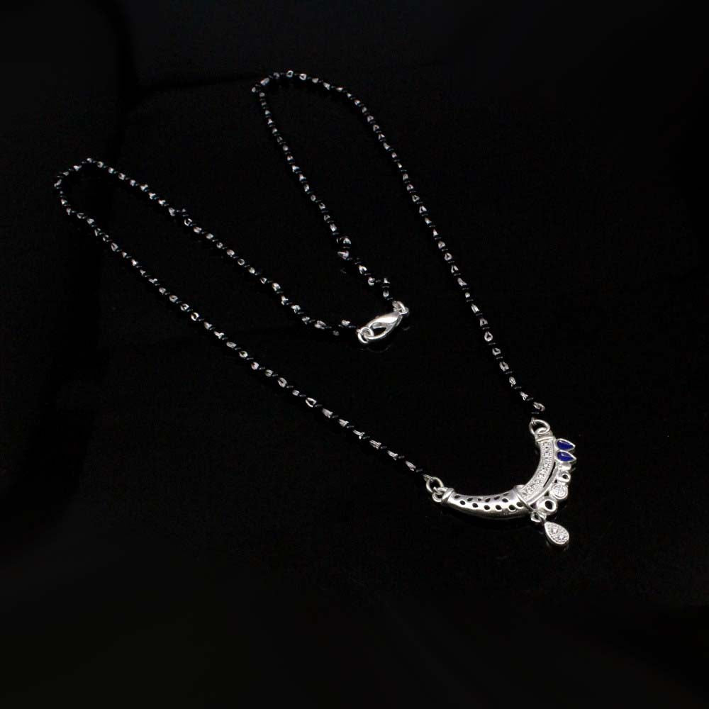 Indian sterling silver Mangalsutra women necklace chain wedding gift for wife