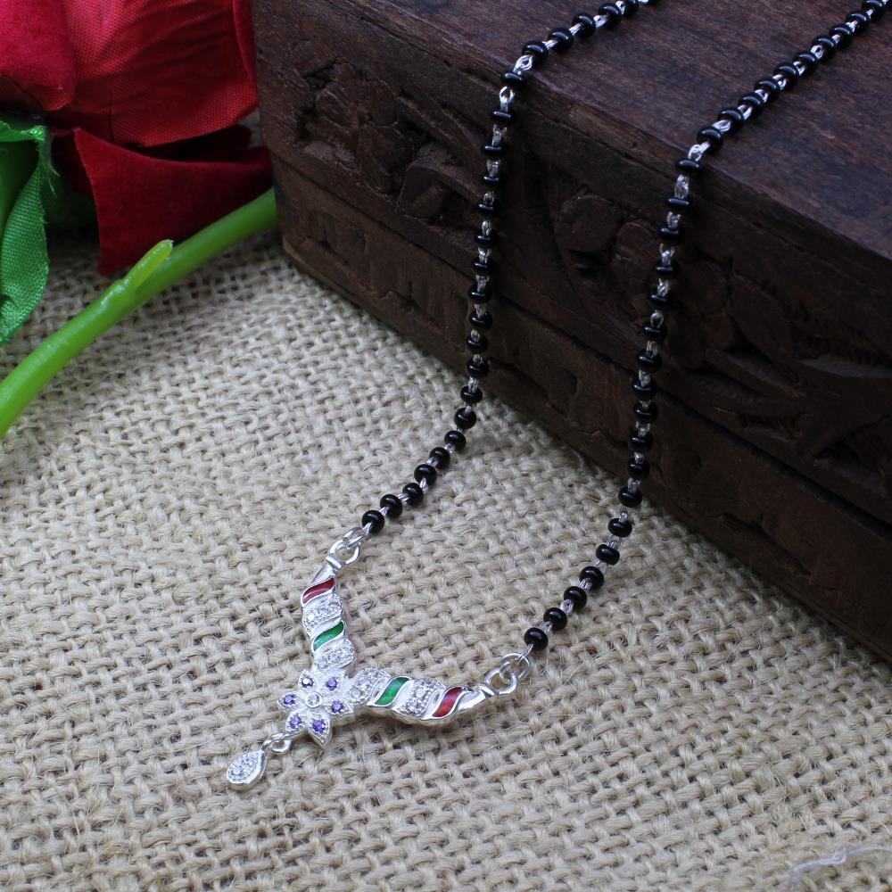 Pure on sale silver mangalsutra