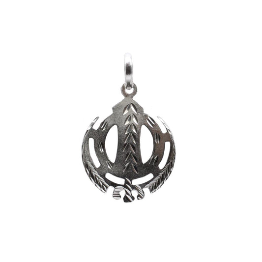 925 Sterling Silver pure Sikh symbol Khanda Sahib sardar Pendant
