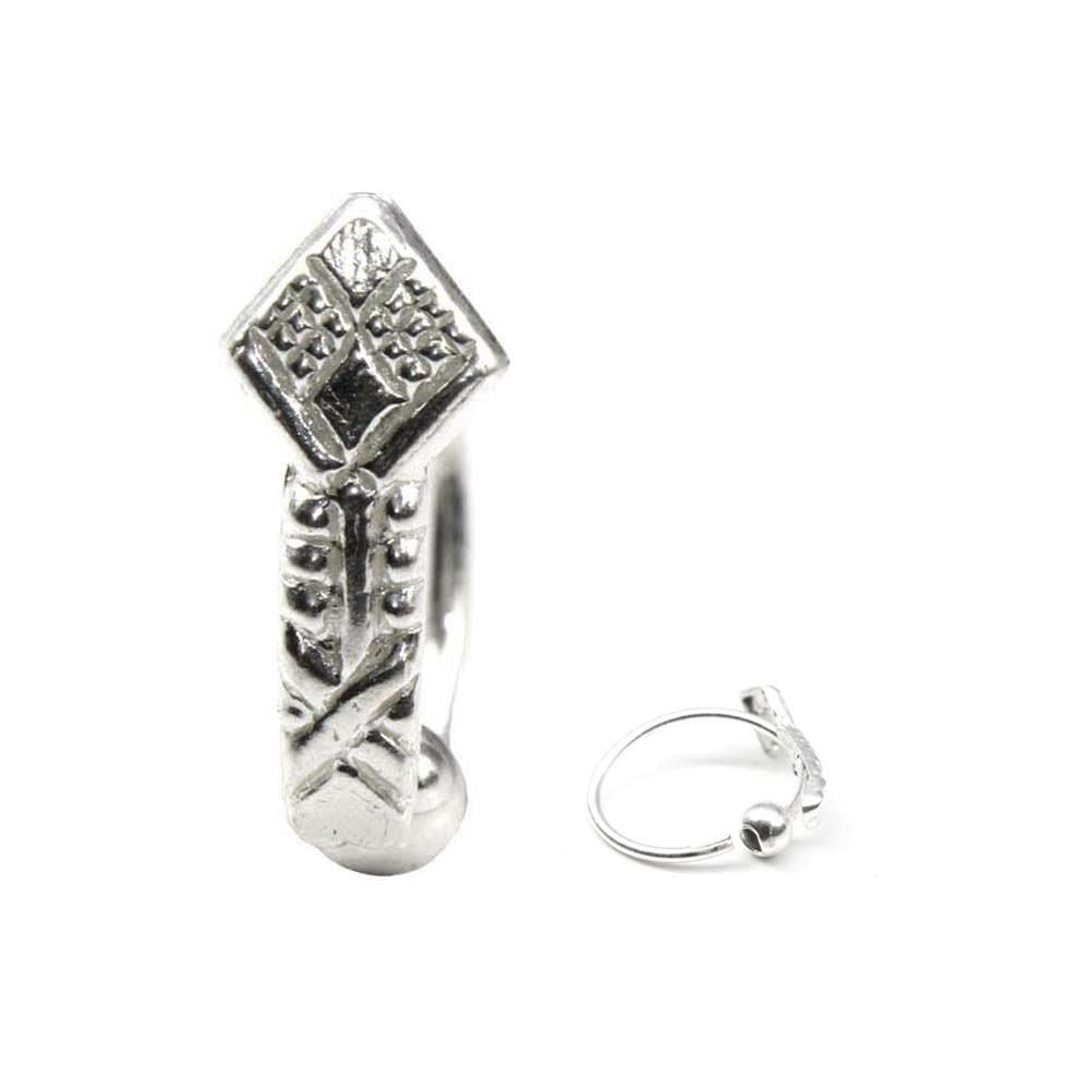 Traditional Sterling Silver Nose ring(Nath) for women – Karizma Jewels