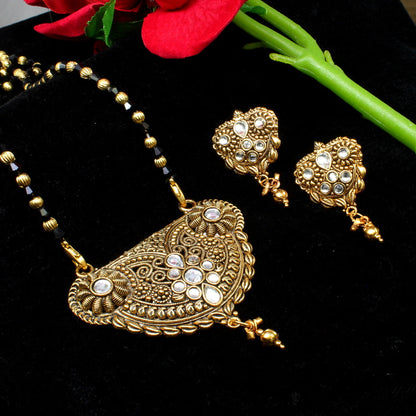 Gold Plated Necklace Earrings set gift for wife